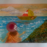 Рисунок "Любимое море" на конкурс "Конкурс рисунка "Лето - это маленькая жизнь""