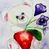 Рисунок "Подарок для мамы" на конкурс "Конкурс детского рисунка "Весеннее настроение - 2022""