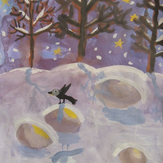 Рисунок "полярная ночь" на конкурс "Конкурс детского рисунка “Мой родной, любимый край”"