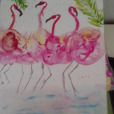Рисунок "розовый фламинго" на конкурс "Конкурс творческого рисунка “Свободная тема-2022”"