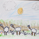 Рисунок "Лето на ферме" на конкурс "Конкурс творческого рисунка “Свободная тема-2021”"