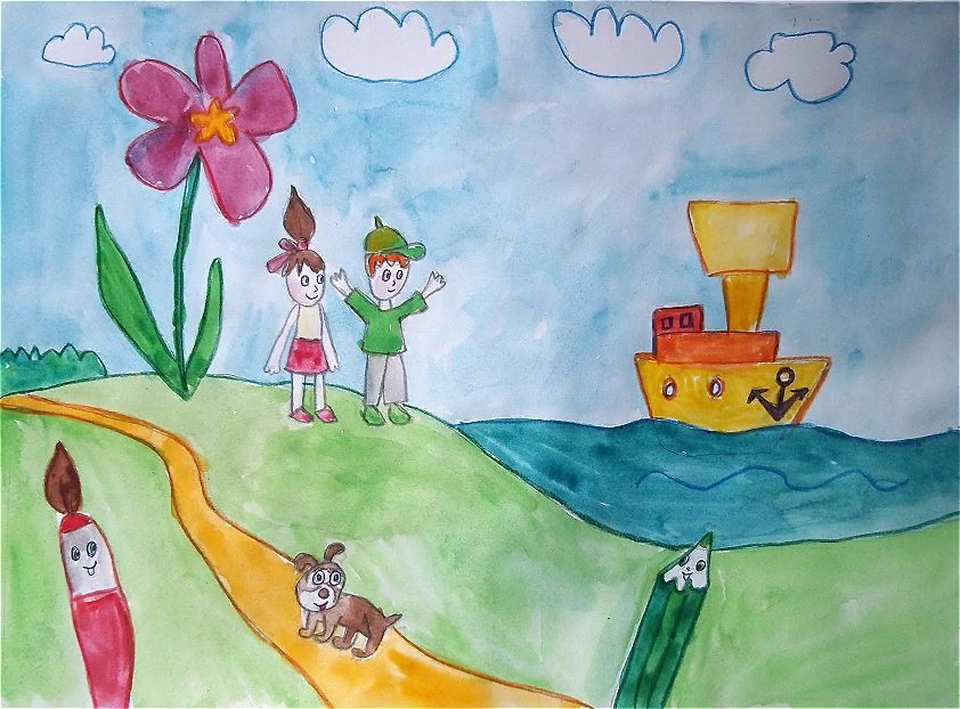 Детский рисунок - Поляна творчества