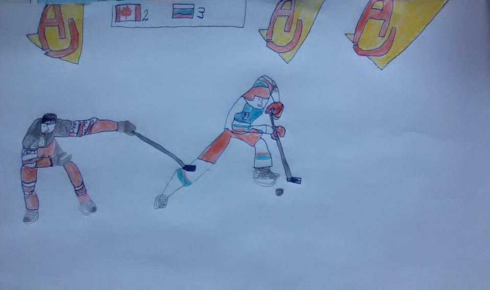 Детский рисунок - Россия - Канада
