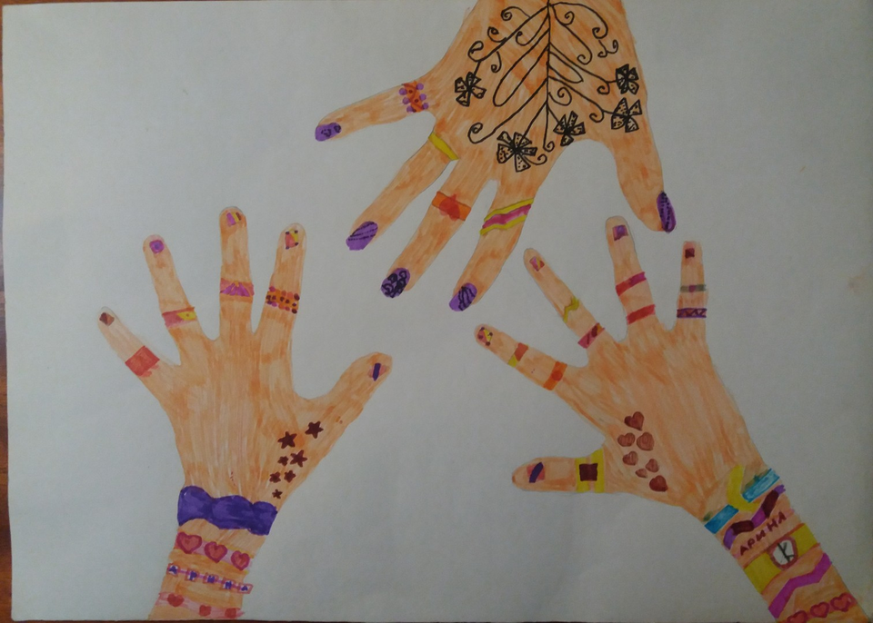 Детский рисунок - Украшения для рук