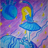 Рисунок "Космическая балерина"