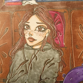 Рисунок "Девочка" на конкурс "Конкурс творческого рисунка “Свободная тема-2022”"