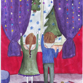 Рисунок "Скоро Новый год" на конкурс "Конкурс детского рисунка “Новогодняя Открытка-2019”"