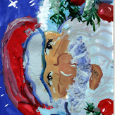 Рисунок "Дед мороз" на конкурс "Конкурс детского рисунка “Новогодняя Открытка-2019”"