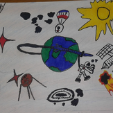 Рисунок "Необъятное космическое пространство" на конкурс "Конкурс детского рисунка “Таинственный космос - 2018”"