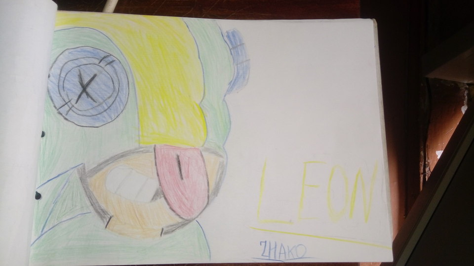 Детский рисунок - Леон