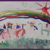Рисунок "Прогулка на летающих лошадях" на конкурс "Конкурс детского рисунка "Рисовашки - 1-6 серии""
