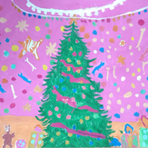 Рисунок "Праздничное настроение" на конкурс "Конкурс детского рисунка “Новогодняя Открытка-2019”"