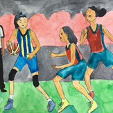 Рисунок "Азарт игры" на конкурс "Конкурс детского рисунка “Спорт в нашей жизни”"