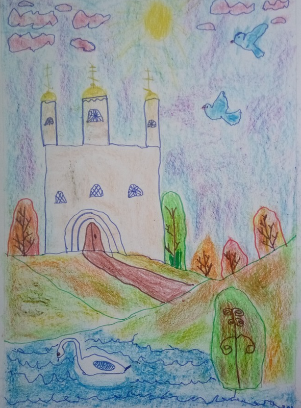 Детский рисунок - Храм