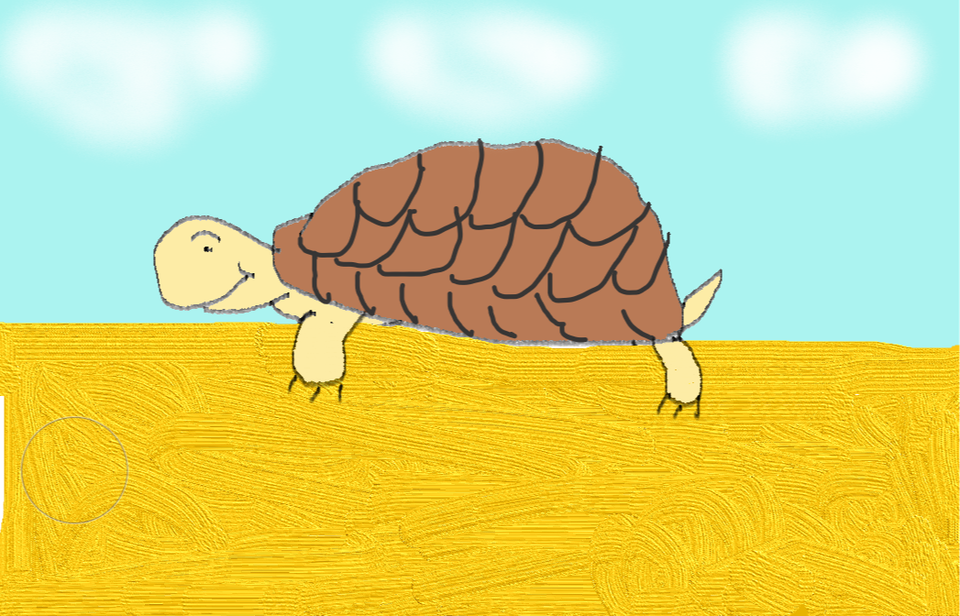 Детский рисунок - Черепаха