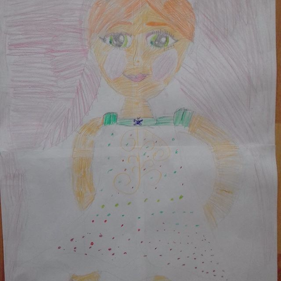 Детский рисунок - Балерина