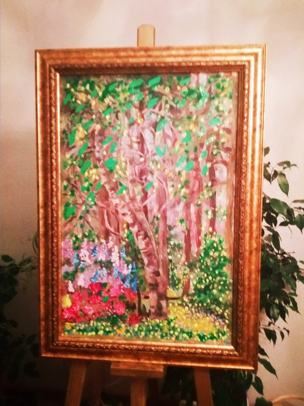 Детский рисунок - Весенний лес