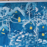 Рисунок "Синяя зима"