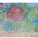 Рисунок "Домик в лесу" на конкурс "Конкурс творческого рисунка “Свободная тема-2021”"