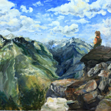 Рисунок "Путешествие в горы" на конкурс "Конкурс творческого рисунка “Свободная тема-2020”"