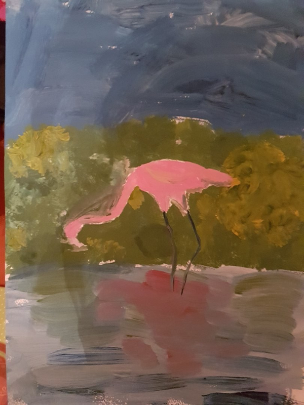 Рисунок - отпуск фламинго