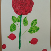 Рисунок "Люблю розы"