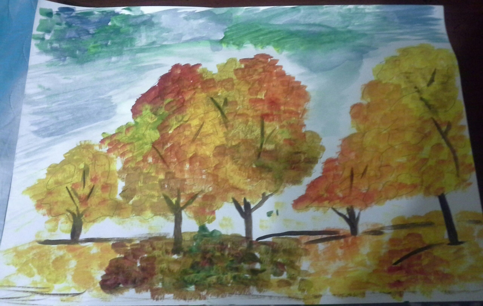 Рисунок - Осень в парке