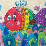 Рисунок "Цветной кит" на конкурс "Конкурс детского рисунка “Невероятные животные - 2018”"