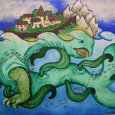 Рисунок "Остров Буян" на конкурс "Конкурс творческого рисунка “Свободная тема-2020”"