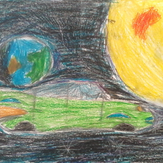 Рисунок "Такой далёкий близкий космос" на конкурс "Конкурс детского рисунка “Таинственный космос - 2018”"