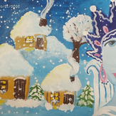 Рисунок "Снежная королева" на конкурс "Конкурс творческого рисунка “Свободная тема-2020”"
