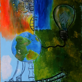 Рисунок "Энергия-основа нашего мира" на конкурс "Конкурс творческого рисунка “Свободная тема-2022”"