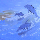 Рисунок "дельфины"