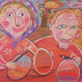 Рисунок "у бабушки" на конкурс "Конкурс творческого рисунка “Свободная тема-2021”"