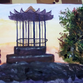 Рисунок "Китайская беседка в городе Пятигорск" на конкурс "Конкурс детского рисунка “Города - 2018” вместе с Erich Krause"