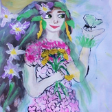 Рисунок "Аллегория весны" на конкурс "Конкурс творческого рисунка “Свободная тема-2021”"