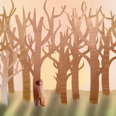 Рисунок "В засохшем лесу" на конкурс "Конкурс творческого рисунка “Свободная тема-2019”"