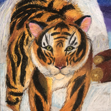Рисунок "Тигр" на конкурс "Конкурс творческого рисунка “Свободная тема-2022”"