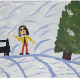 Рисунок "Зимний парк" на конкурс "Конкурс творческого рисунка “Свободная тема-2020”"