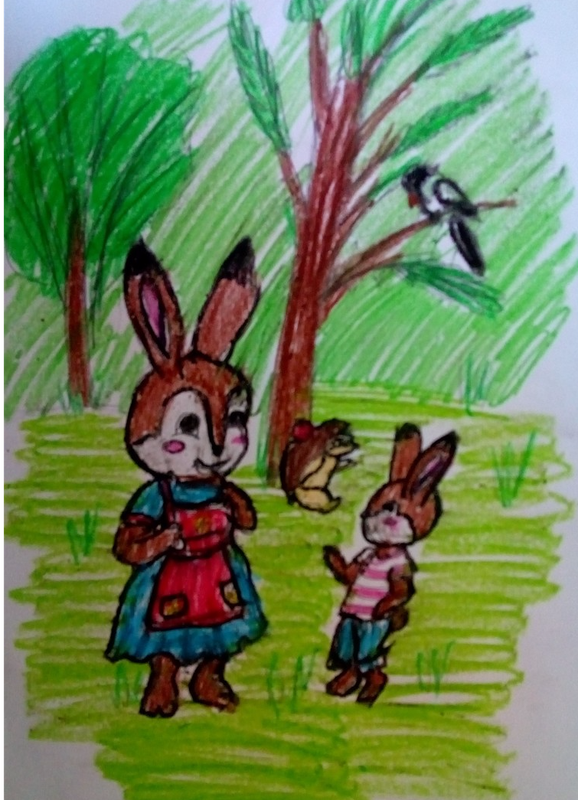 Детский рисунок - Почему деревья не ходят