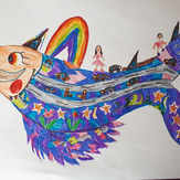 Рисунок "Чудо-рыба" на конкурс "Конкурс детского рисунка “Невероятные животные - 2018”"