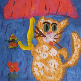 Рисунок "Солнечный кот" на конкурс "Второй конкурс детского рисунка по 3-й серии "Волшебные Сны""