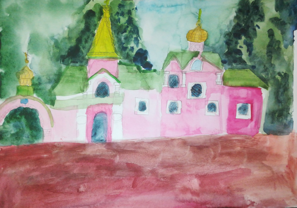 Детский рисунок - Храм