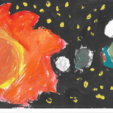 Рисунок "Космос" на конкурс "Конкурс творческого рисунка “Свободная тема-2019”"