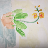 Рисунок "Орхидея" на конкурс "Конкурс творческого рисунка “Свободная тема-2019”"