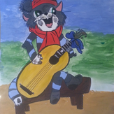 Рисунок "Урок музыки" на конкурс "Экспресс-конкурс детского рисунка "Школа Животных""