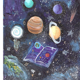 Рисунок "Я открываю космос" на конкурс "Конкурс творческого рисунка “Свободная тема-2021”"