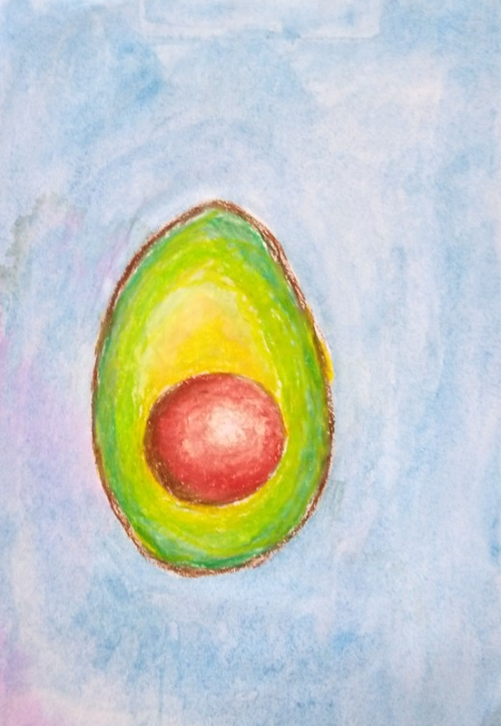 Детский рисунок - Авокадо