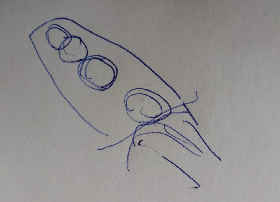 Детский рисунок - ракета