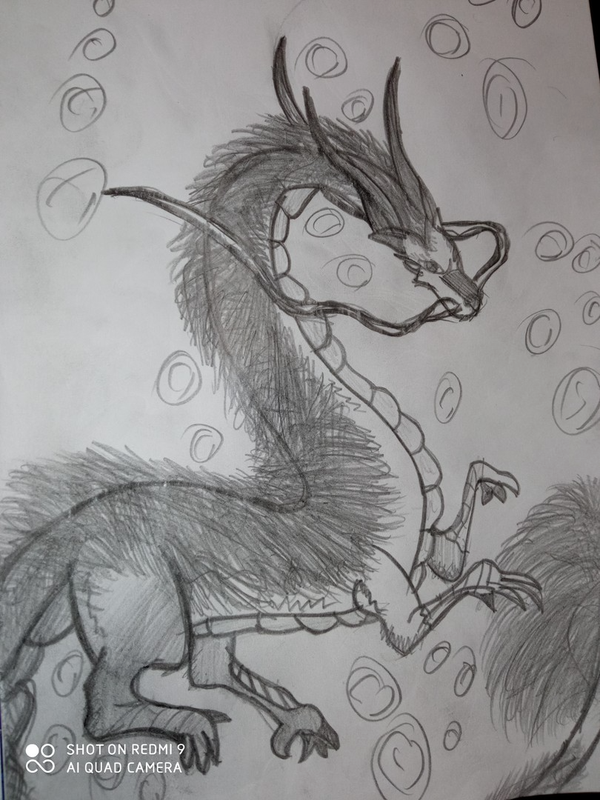 Детский рисунок - Сису - последний дракон